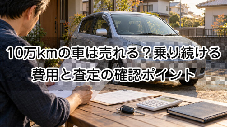 10万kmの車は売れる？乗り続ける費用と査定の確認ポイント